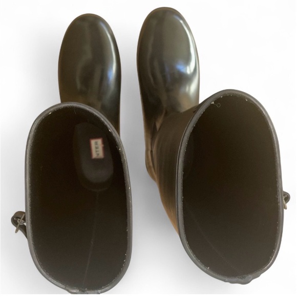 Hunter Black Rain Boots size 7 - Picture 5 of 9
